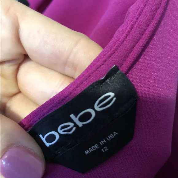 New Bebe Dress Size 12 Fuschia. - Picture 3 of 5